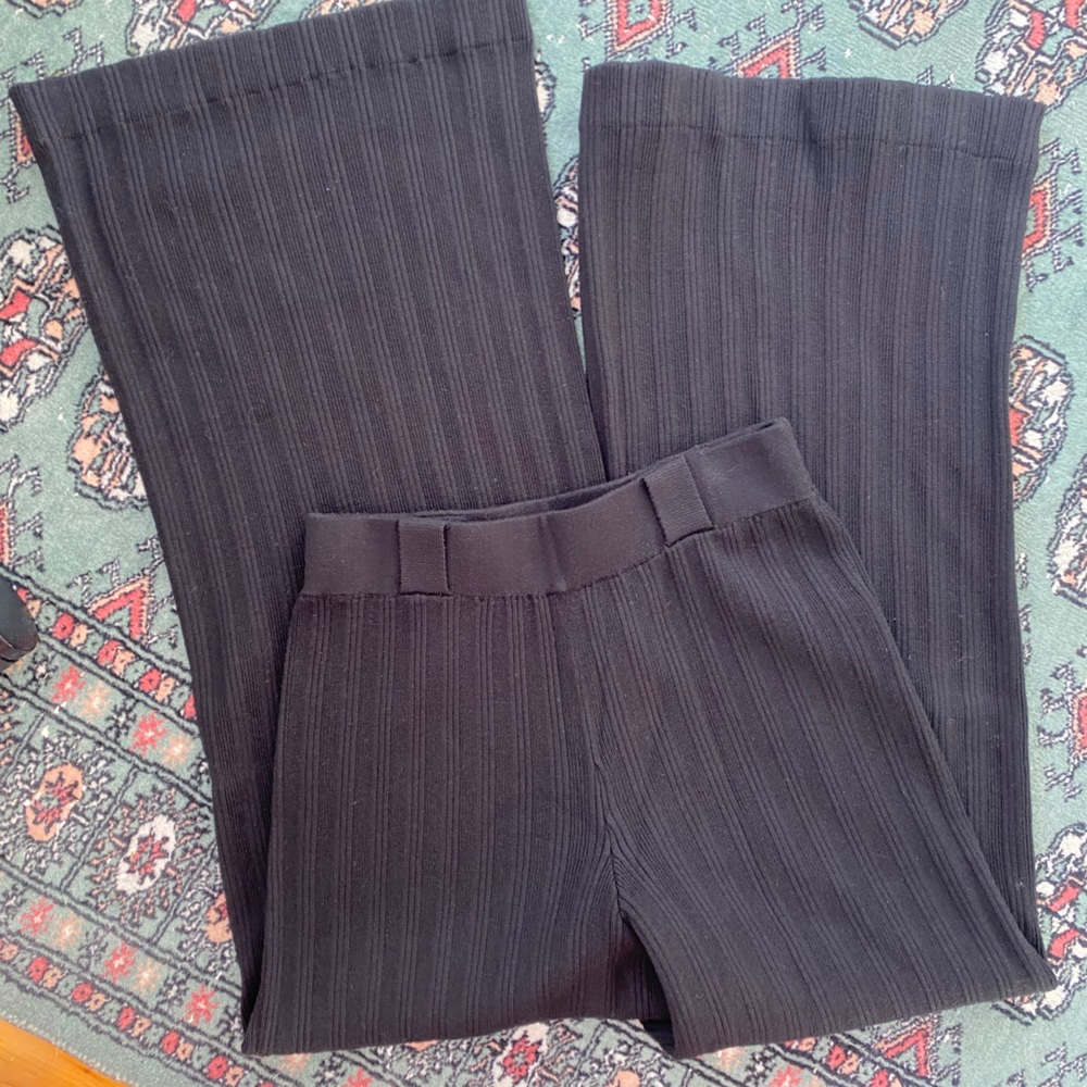 Ba&sh Erwan ribbed retro cozy flare pants - Picture 5 of 12